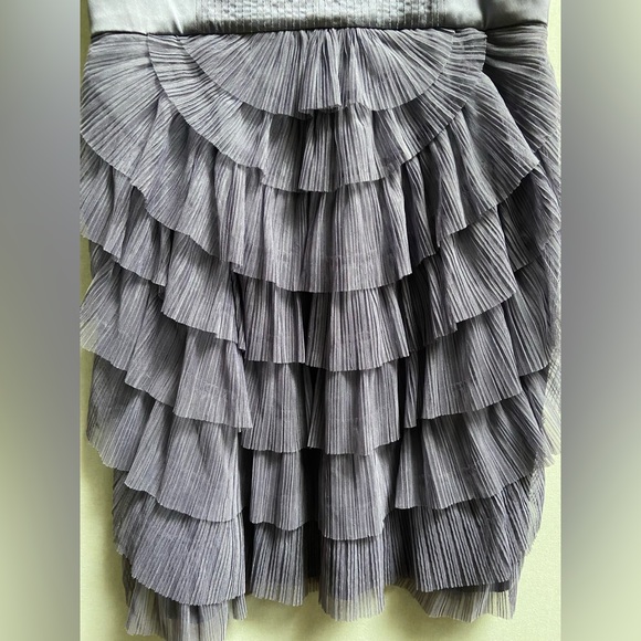 BCBG Maxazria Purple Strapless Prom Formal Dress Sz 12 - Picture 13 of 15